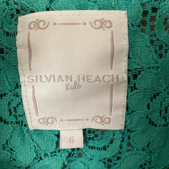 SILVIAN HEACH KIDS FUX LEATHER JACKET w/ STONES - MINT GREEN - SZ 6 - Picture 4 of 4